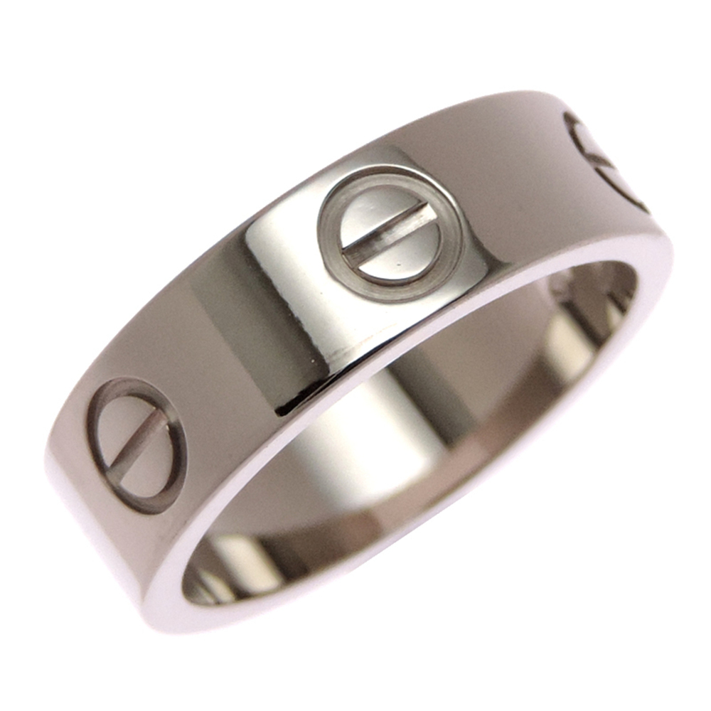 Cartier #51 750WG Love Women's Ring - 750 White Gold